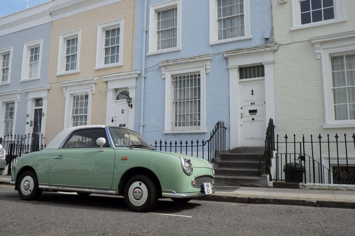 Façades colorées de Nothing Hill, une bonne option pour se loger à Londres