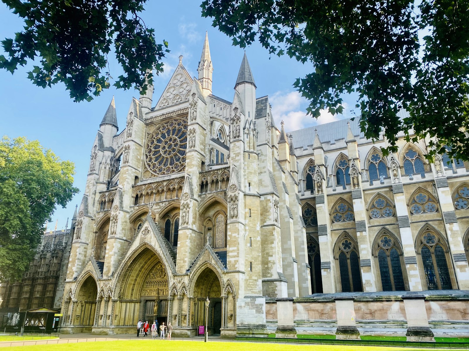 La façade de l’abbaye de Westminster
