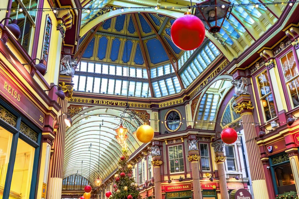 Leadenhall Market décoré pour Noël