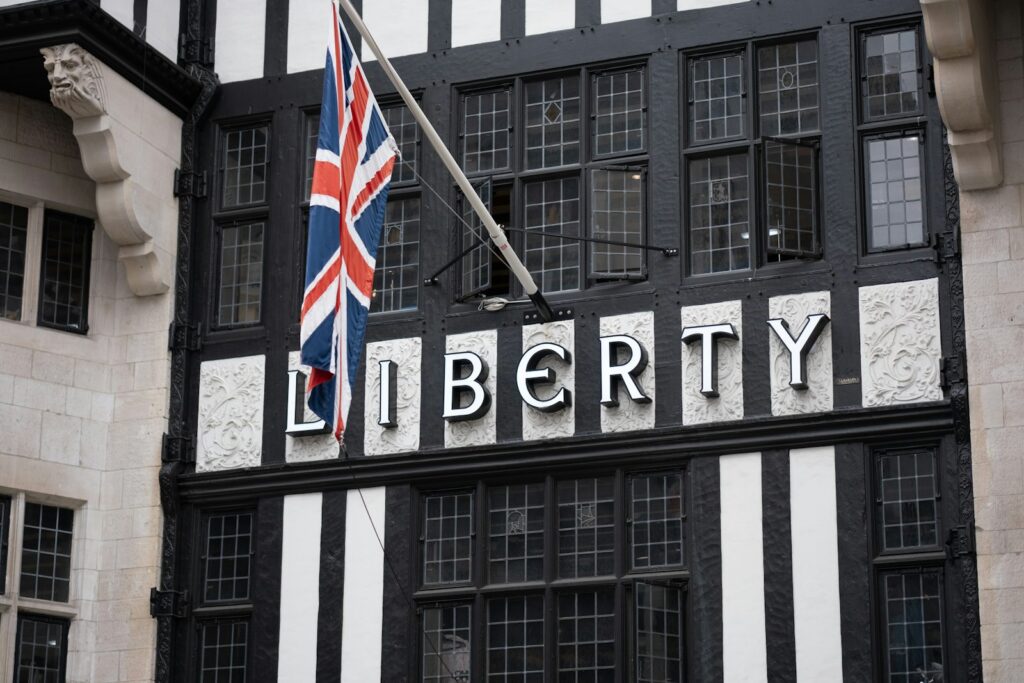 La façade à colombages du grand magasin Liberty, à Londres