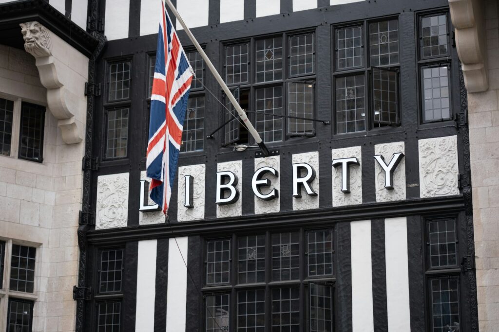La façade Tudor du magasin Liberty, à Londres