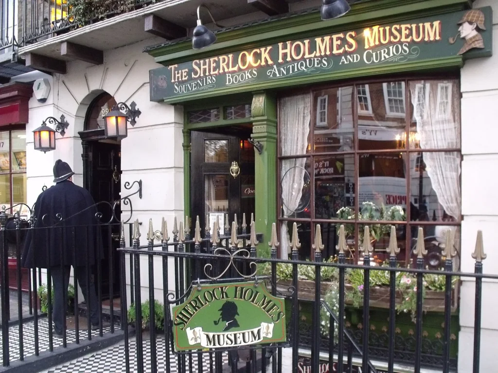 La façade du Sherlock Holmes Museum au 221b Baker Street