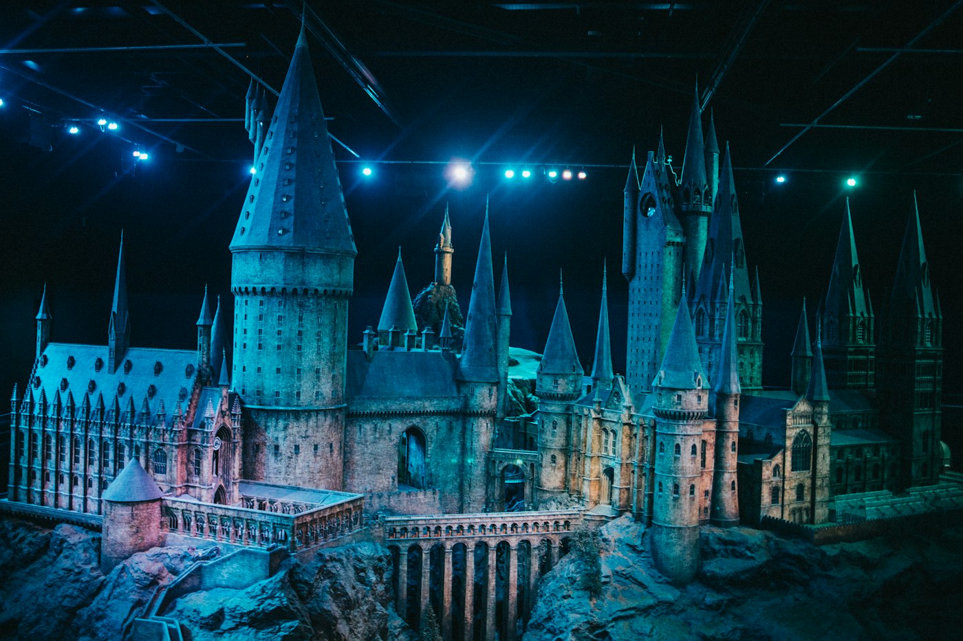 La grande maquette du château de Poudlard au Studio Harry Potter de Londres