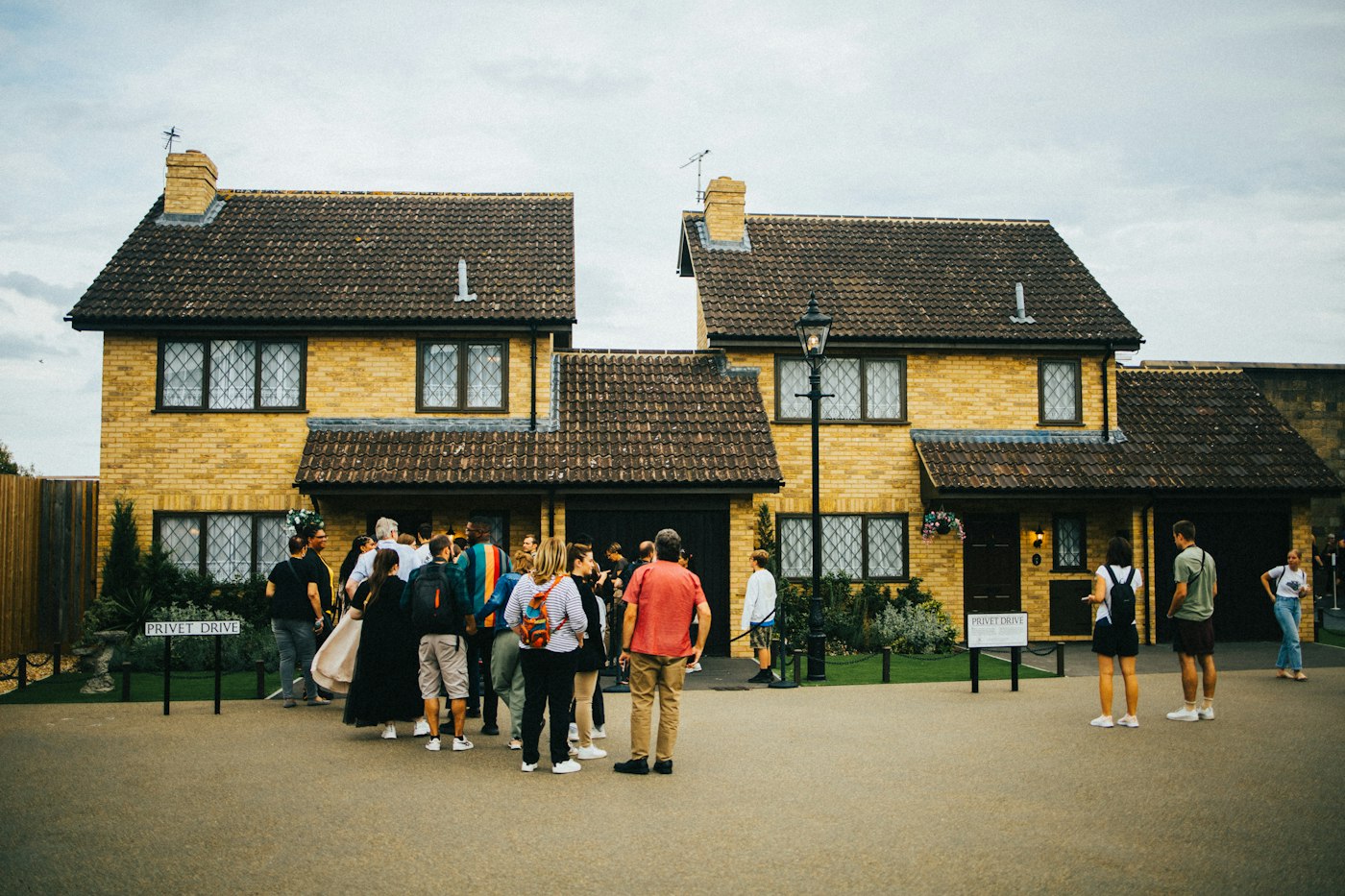Les maisons de Privet Drive dans l'espace extérieur du Studio Harry Potter
