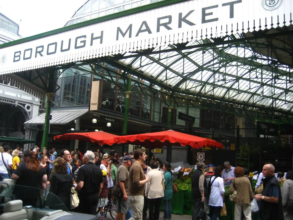 Les étals de Borough Market, au pied de The Shard